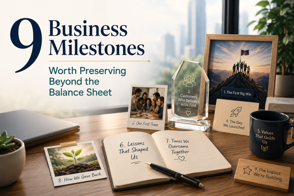 9 Business Milestones Worth Preserving Beyond the Balance Sheet